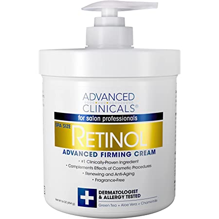 Advanced Clinicals Retinol Advanced Firming Cream 16 oz