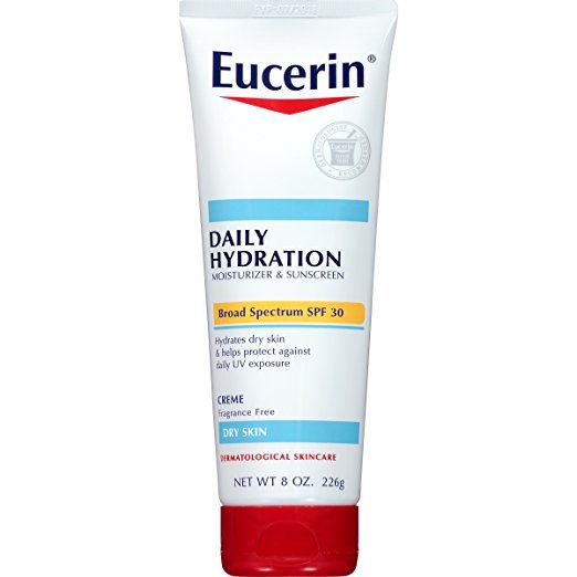Eucerin Daily Hydration Broad Spectrum SPF 30 Body Cream 8 oz