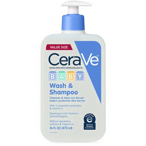 Cerave Baby Wash & Shampoo 16 oz (USA)